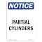 Signmission OSHA Notice, 5" Height, Partial Cylinders Sign, 5" X 3.5", Portrait OS-NS-D-35-V-17132 - alternate 1